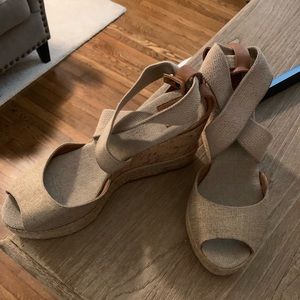 Tory Burch Wedges. Worn 3 times.